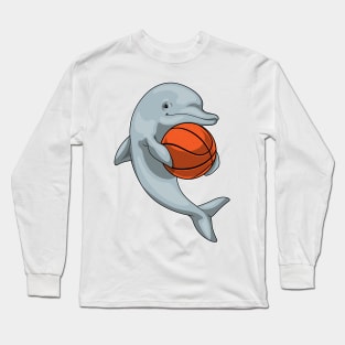 Dolphin Basketball player Basketball Long Sleeve T-Shirt